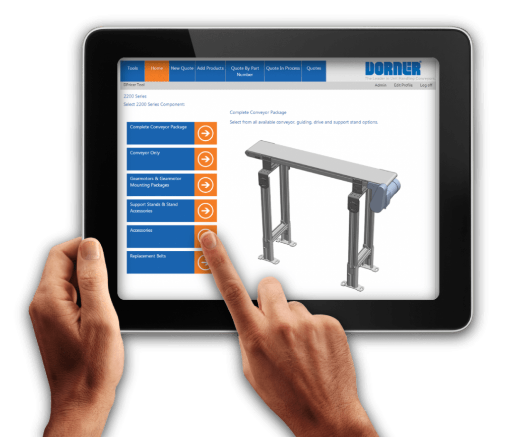 Dorner Computer Dorner's D-Tools Configurator - Dorner Conveyors