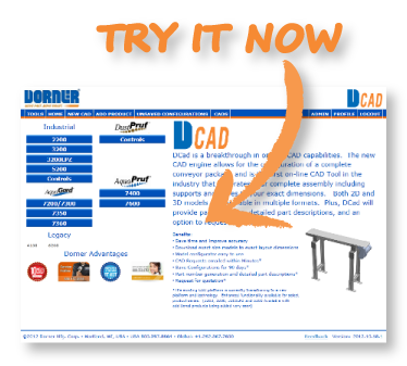 , CDS CAD Download Solution Integrated in New Dorner CAD Configurator