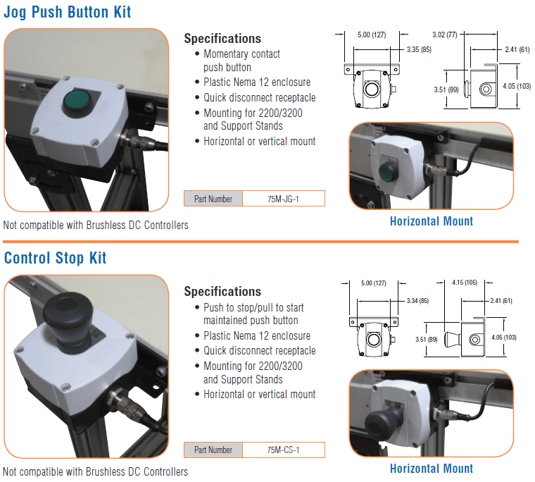 , Accessoires pour bandes modulaires