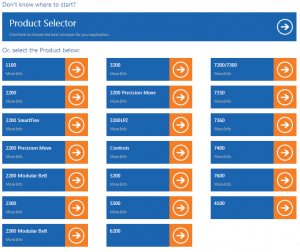 , Select the Right Conveyor with Dorner’s Product Selector