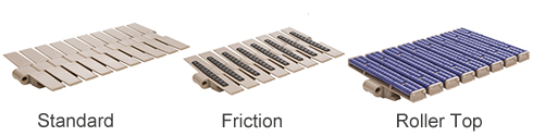 standard vs friction vs roller top chain styles