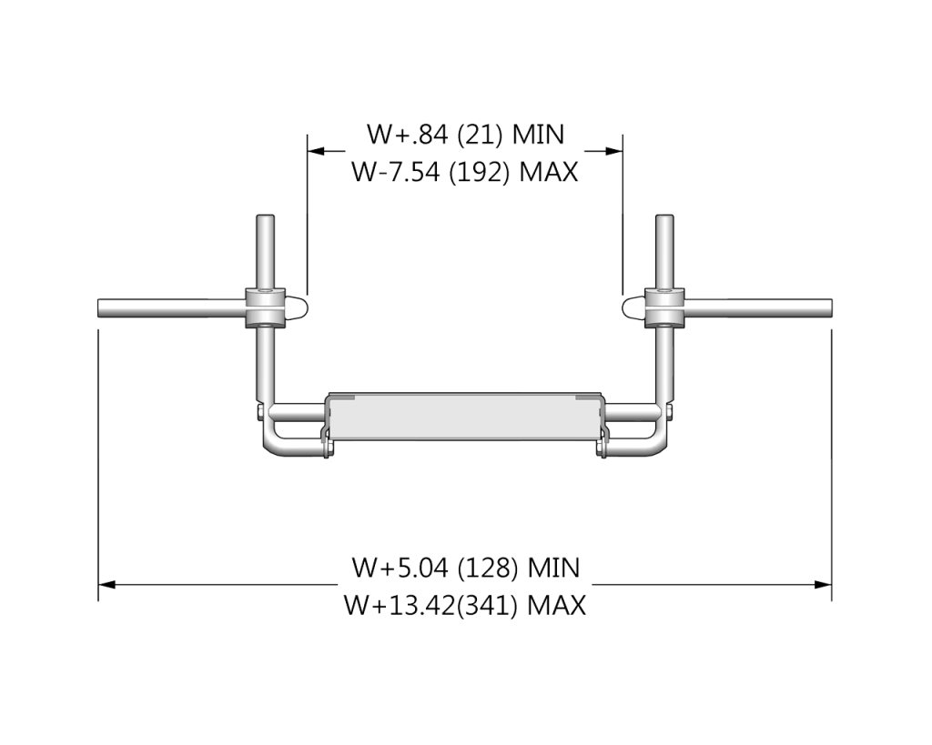 7200 Profile: 23 Fully Adjustable Sanitary UHMW Guide