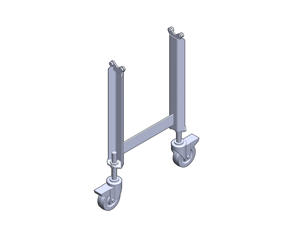 Standard Sanitary stands with Total Locking Casters