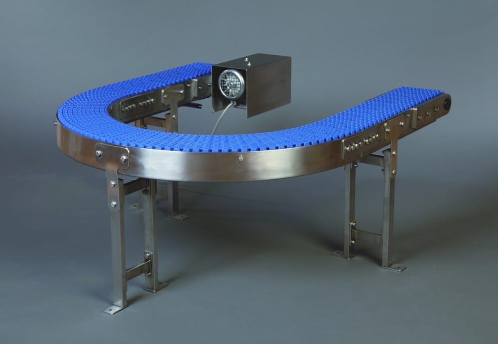 EM-C Curved Modular Chain Conveyor - Dorner Conveyors