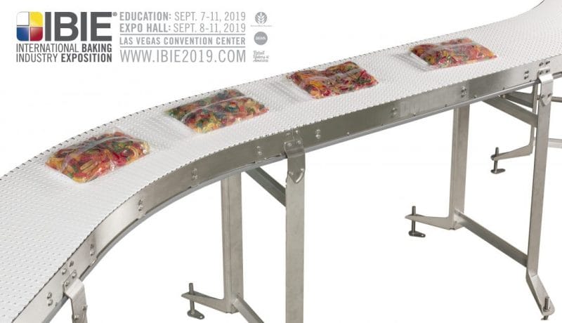 , Dorner Exhibiting its AquaGard 7350 V2 Series, Aquapruf VBT Sanitary Conveyors in Booth 4559 at IBIE 2019