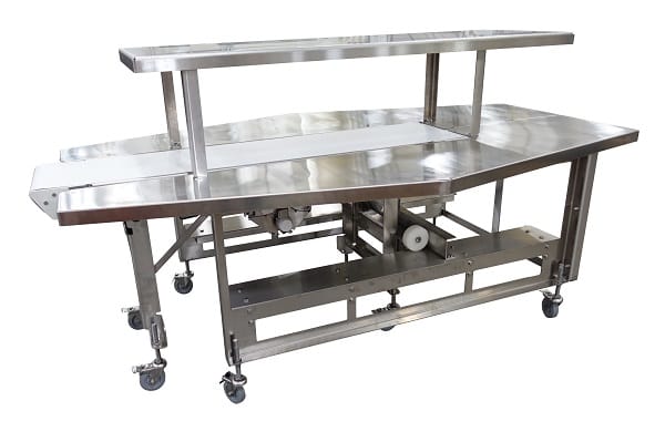 , Conveyor with Custom Pack Station Designed for Ready-To-Eat Application