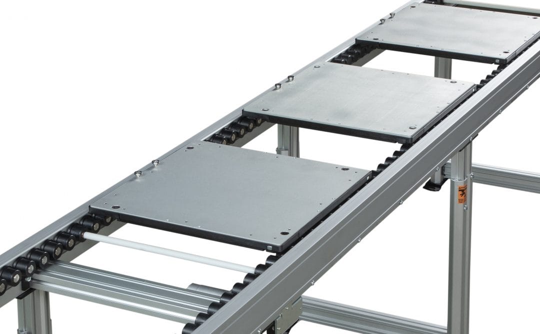 , New ERT&#x2122;250 Conveyor Provides Unique, Beltless, Zone Control for Pallet and Tray Handling