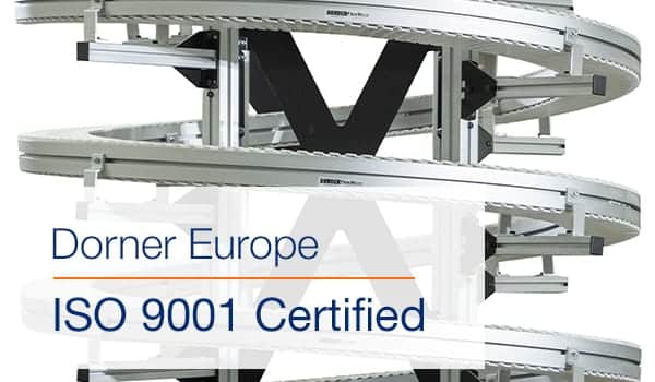 , Dorner Europe Extends ISO 9001 Certification