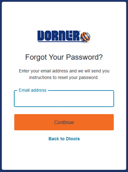 , DTools Password Reset Instructions