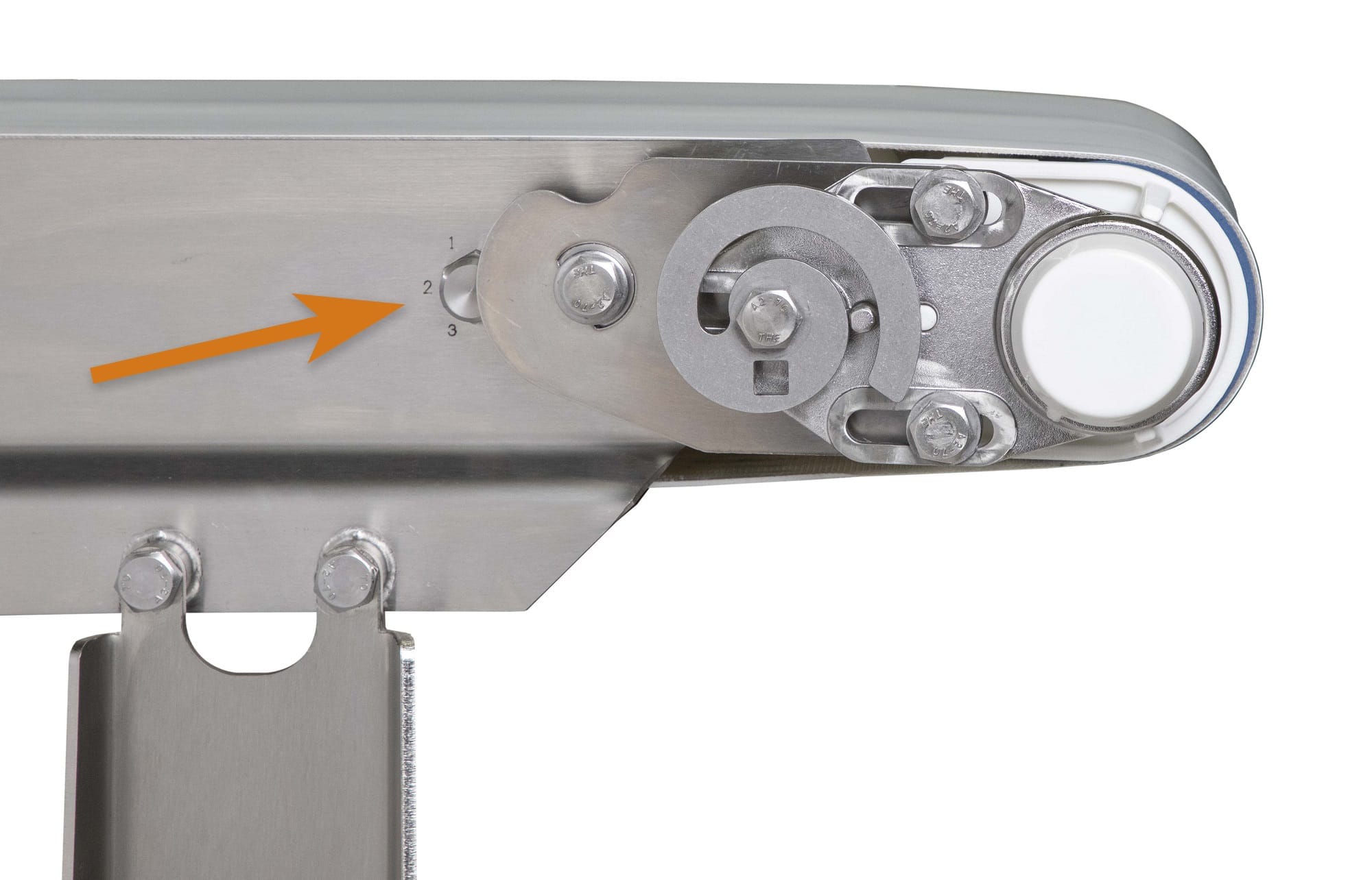 AquaPruf Tail Height Adjustment Dorner Conveyors Conveying Systems