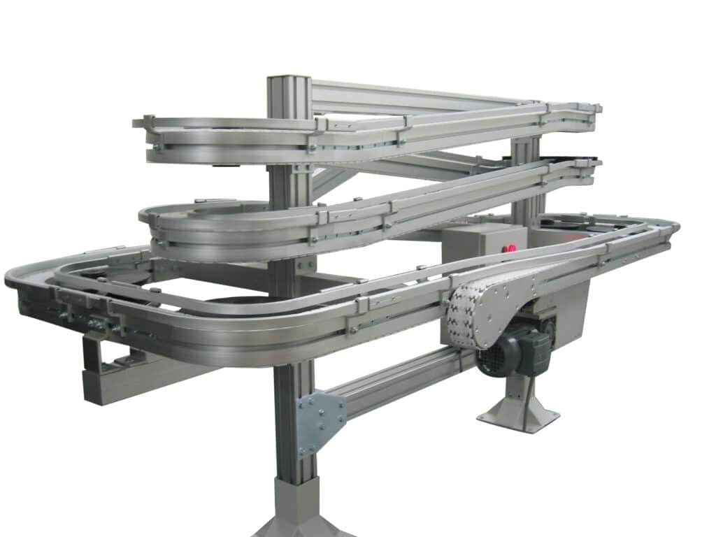 A FlexMove Alpine conveyor ideal for elevation, line balancing, or changeover solutions.