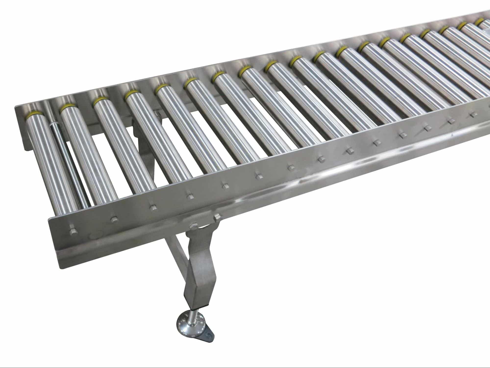 A sanitary roller conveyor from Dorner.