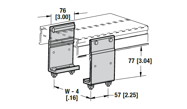 Flat & modular belt stand mounting bracket