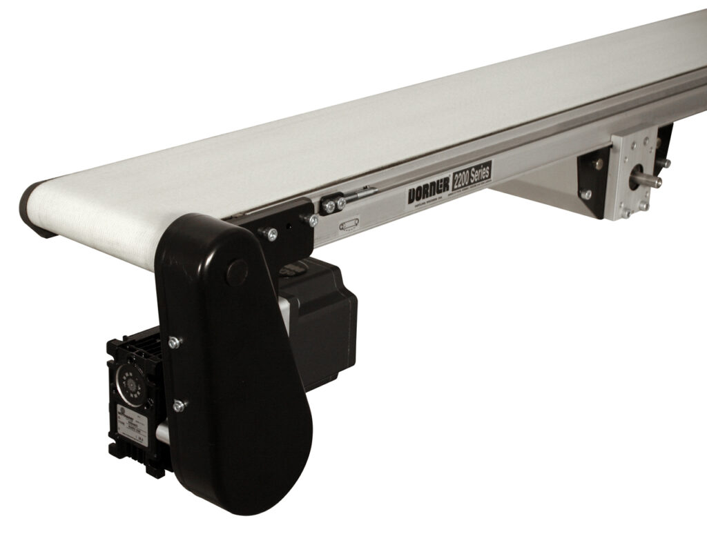 brushless dc motor mounted to 2200 conveyor