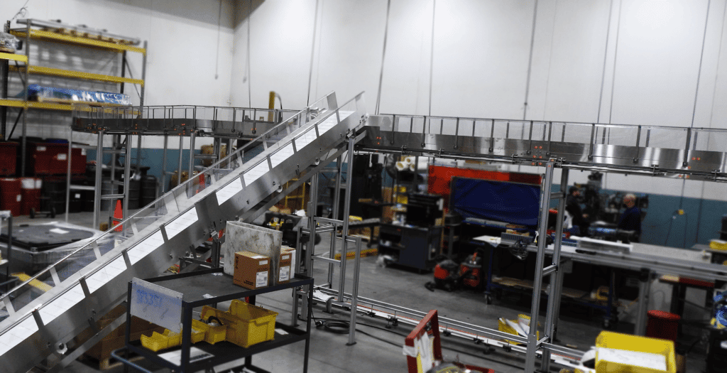 custom IV bag conveyor