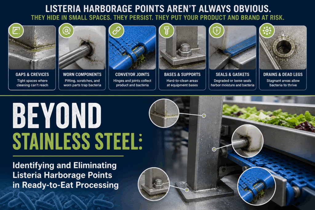 , Beyond Stainless Steel: Identifying and Eliminating Listeria Harborage Points in Ready-to-Eat Processing